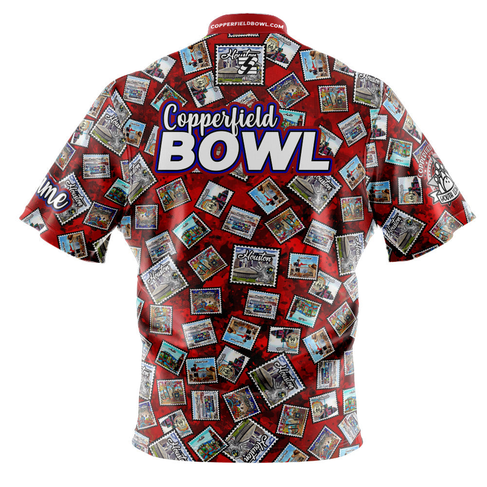 Copperfield Bowl Stamps Red