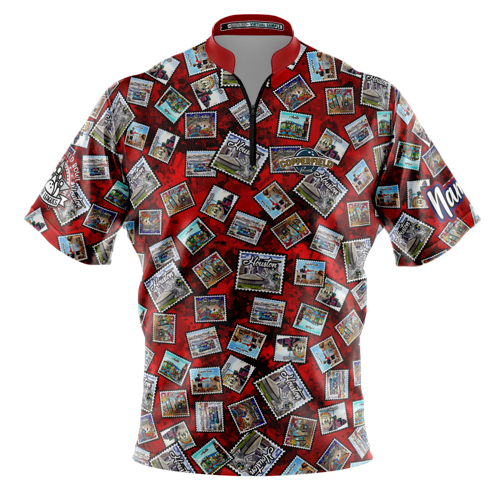 Copperfield Bowl Stamps Red